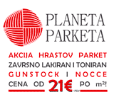Akcija hrastov parket zavrsno lakiran i toniran GUNSTOCK i NOCCE cena od 21€ po m2